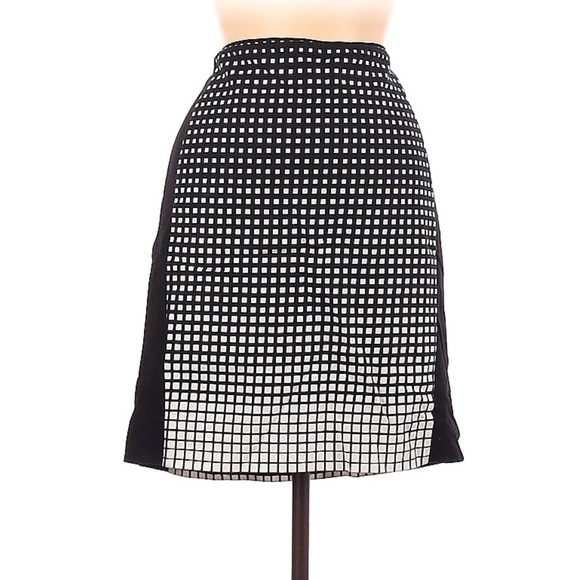 2/$30 White House Black Market Skirt- knee length- black and white geometric - Picture 3 of 12